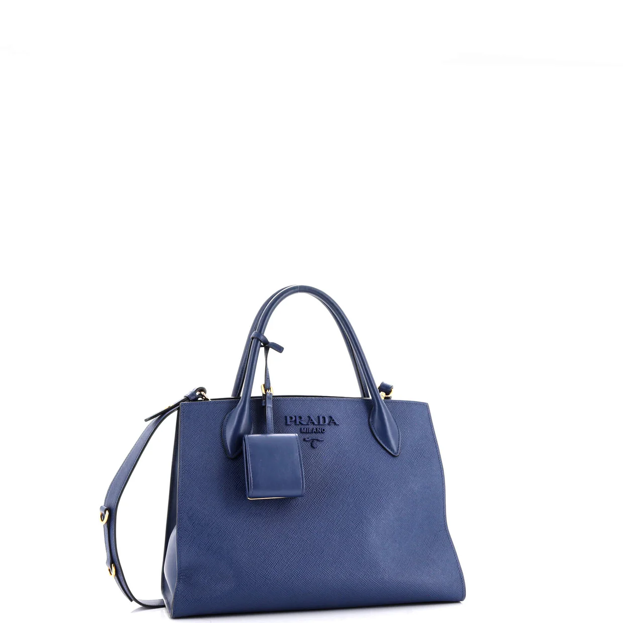 Monochrome Tote Saffiano with City Calf Medium - Deep Luxury