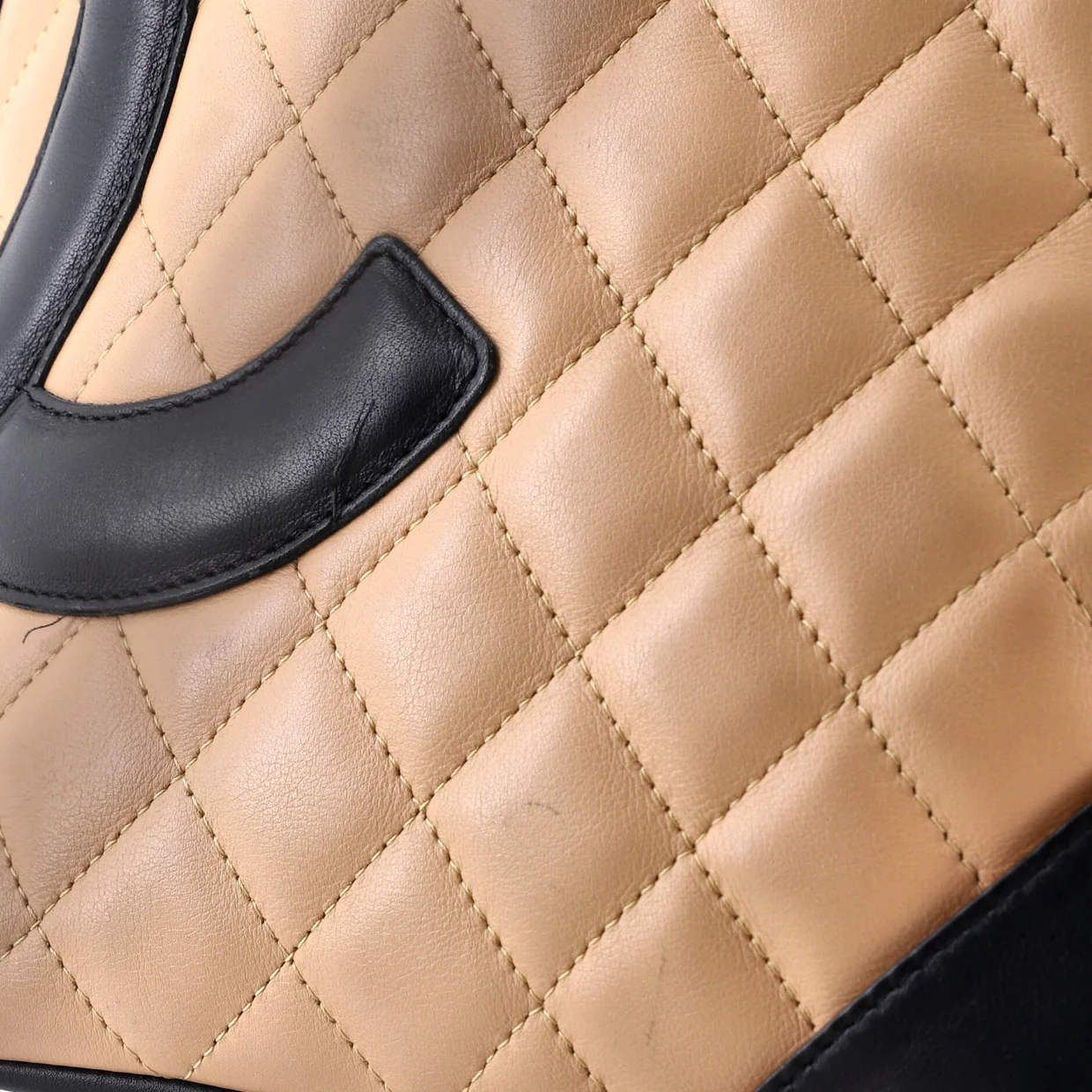 Cambon Tote Quilted Leather Medium - Deep Luxury