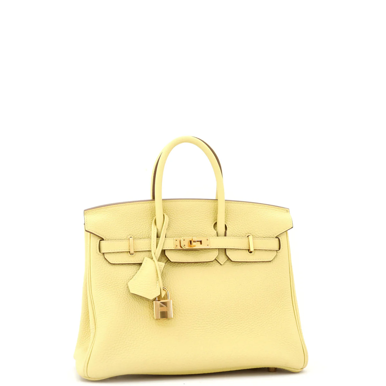 Birkin Handbag Jaune Poussin Togo with Gold Hardware 25 - Deep Luxury