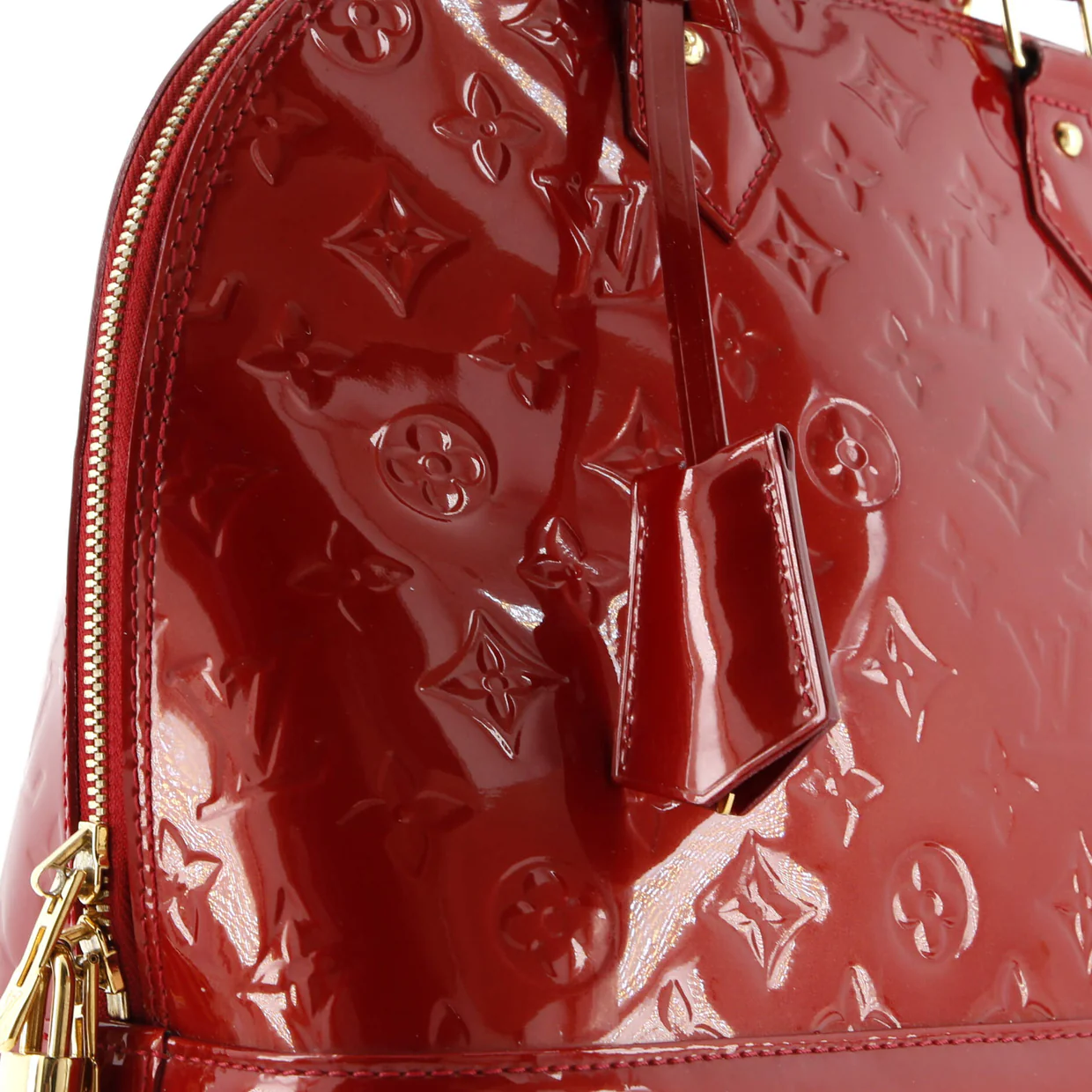 Alma Handbag Monogram Vernis PM - Deep Luxury