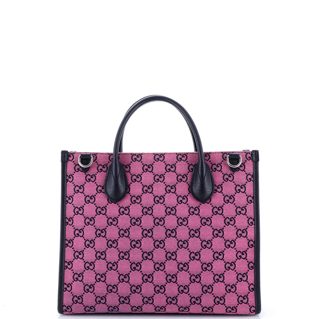 Structured Top Handle Open Tote GG Canvas Small - Deep Luxury