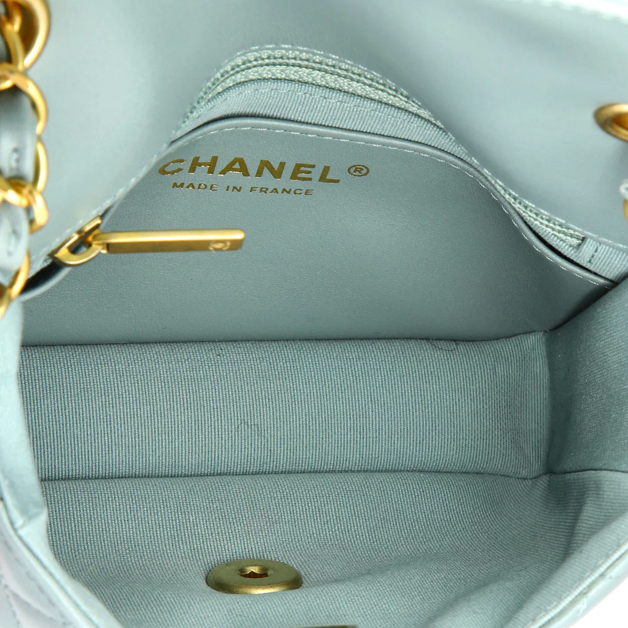 Casino Royale Charms Square Flap Bag Quilted Lambskin with Enamel Mini - Deep Luxury