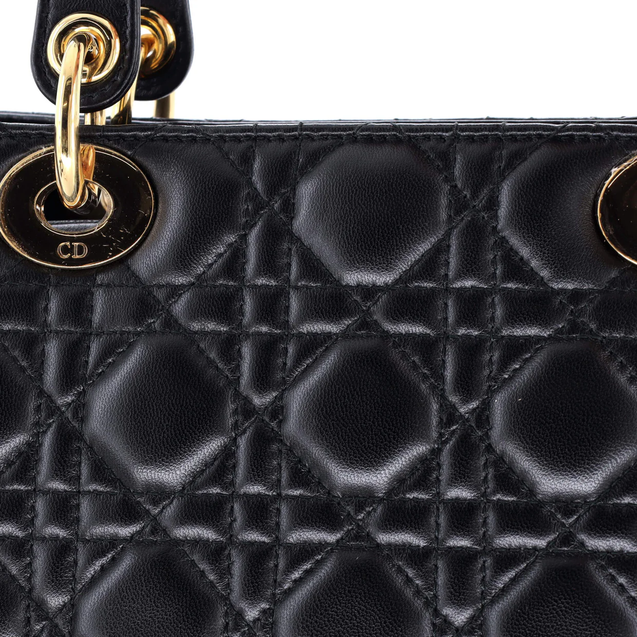 Lady Dior Bag Cannage Quilt Lambskin Medium - Deep Luxury