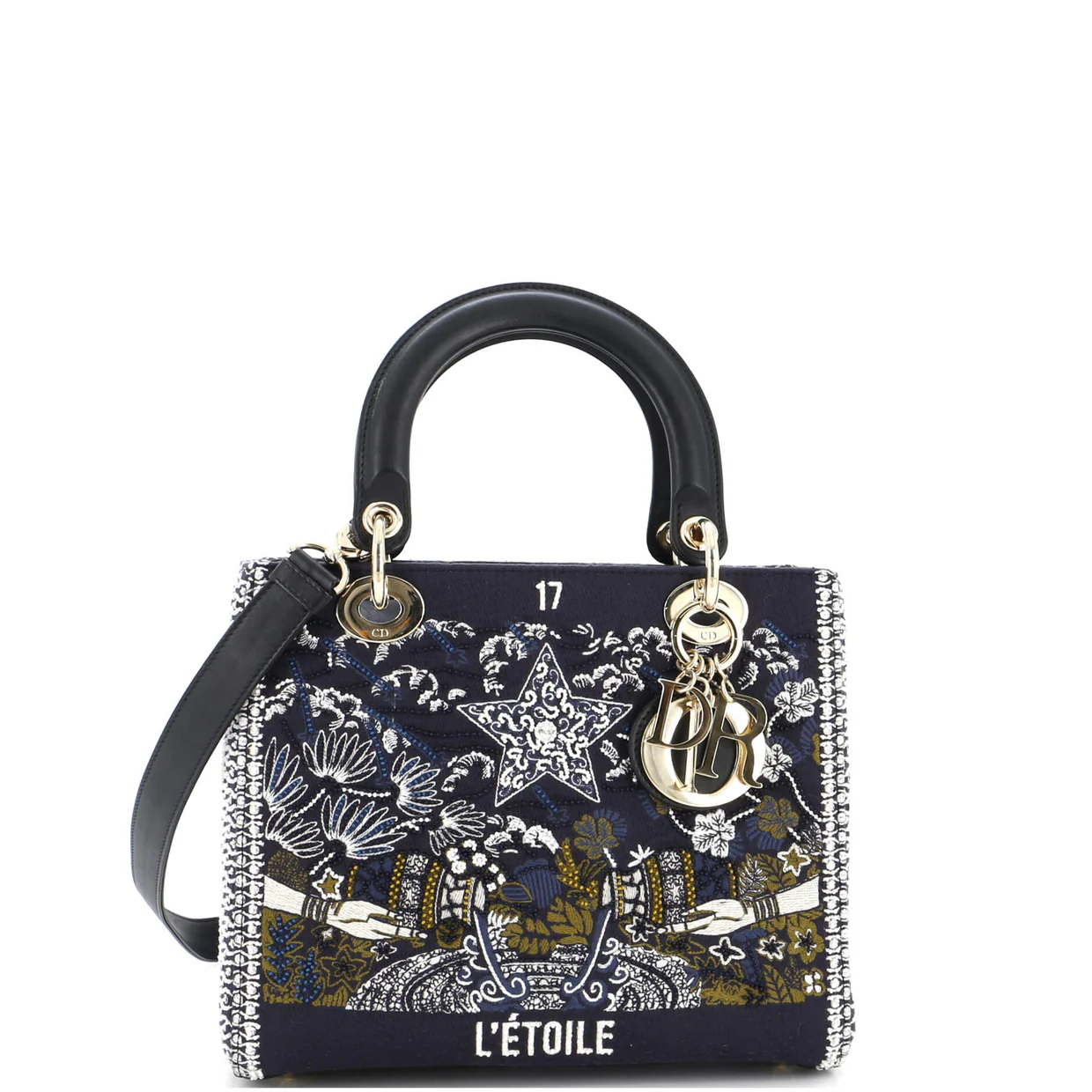 Tarot Lady Dior Bag Embellished Canvas Medium - Deep Luxury