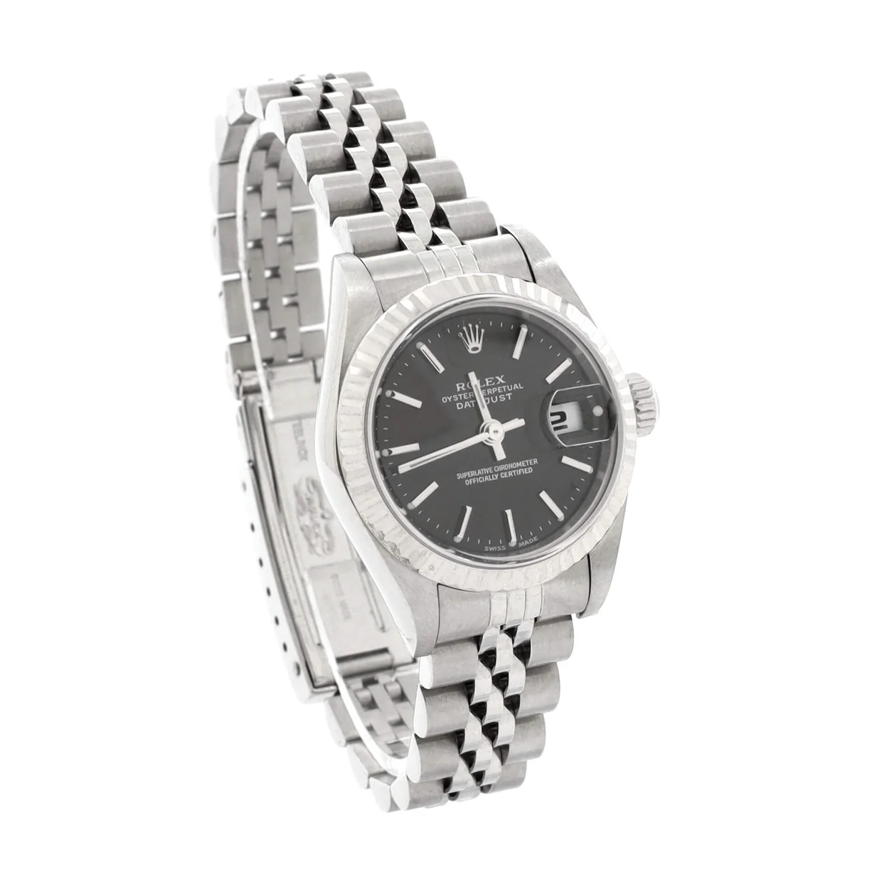 Oyster Perpetual Datejust Automatic Watch Stainless Steel and White Gold 26 - Deep Luxury