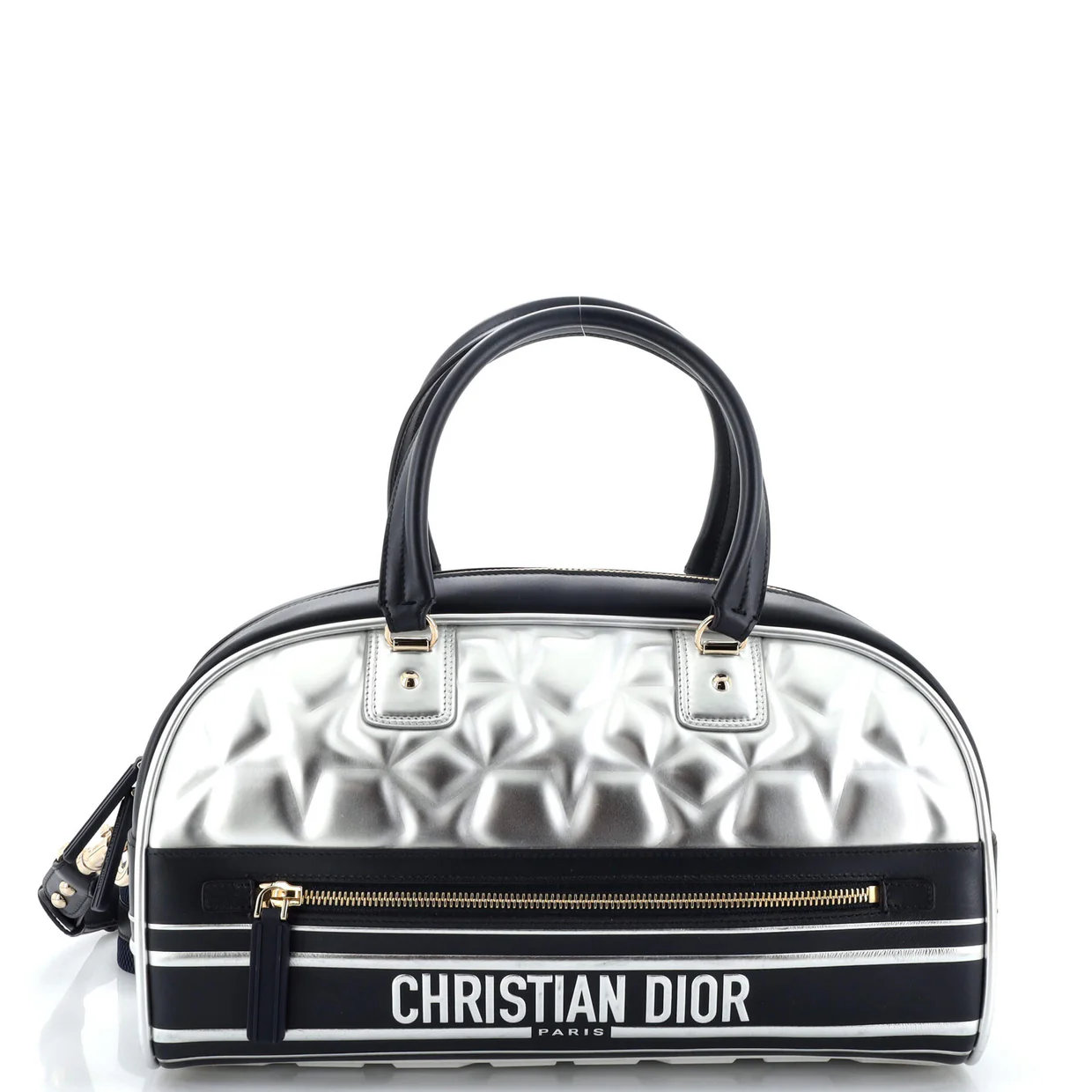 Vibe Zip Bowling Bag Padded Etoile Calfskin Medium - Deep Luxury