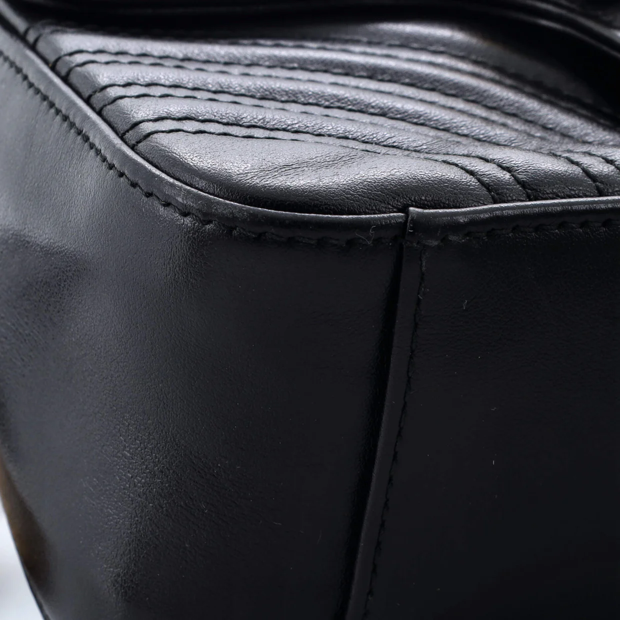 GG Marmont Top Handle Flap Bag Matelasse Leather Mini - Deep Luxury