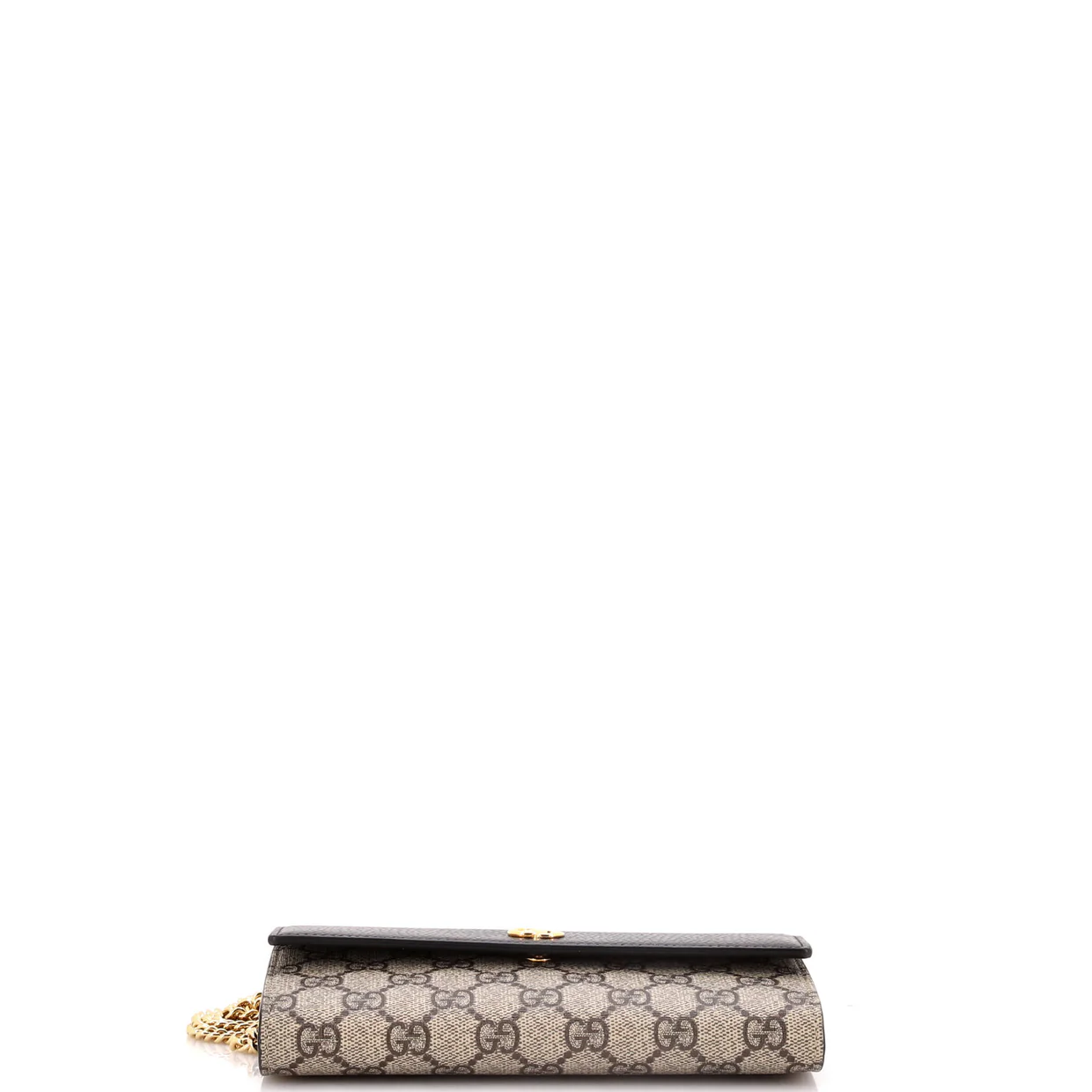 GG Marmont Continental Chain Wallet GG Coated Canvas and Leather - Deep Luxury