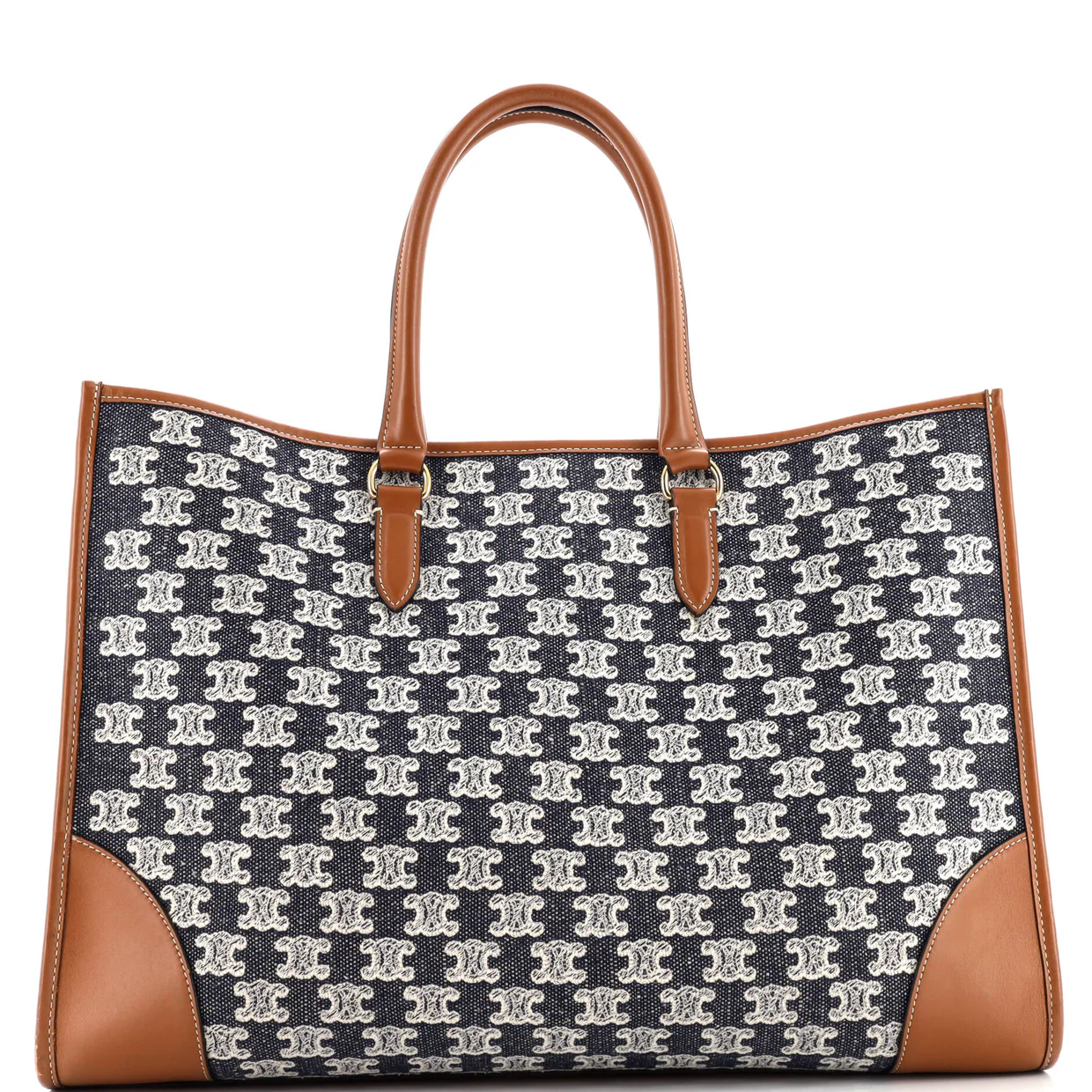 Horizontal Cabas Tote Triomphe Canvas - Deep Luxury