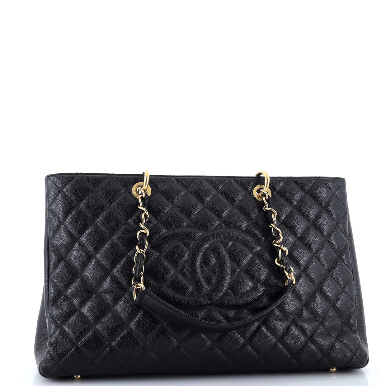 Grand Shopping Tote Quilted Caviar XL - Deep Luxury