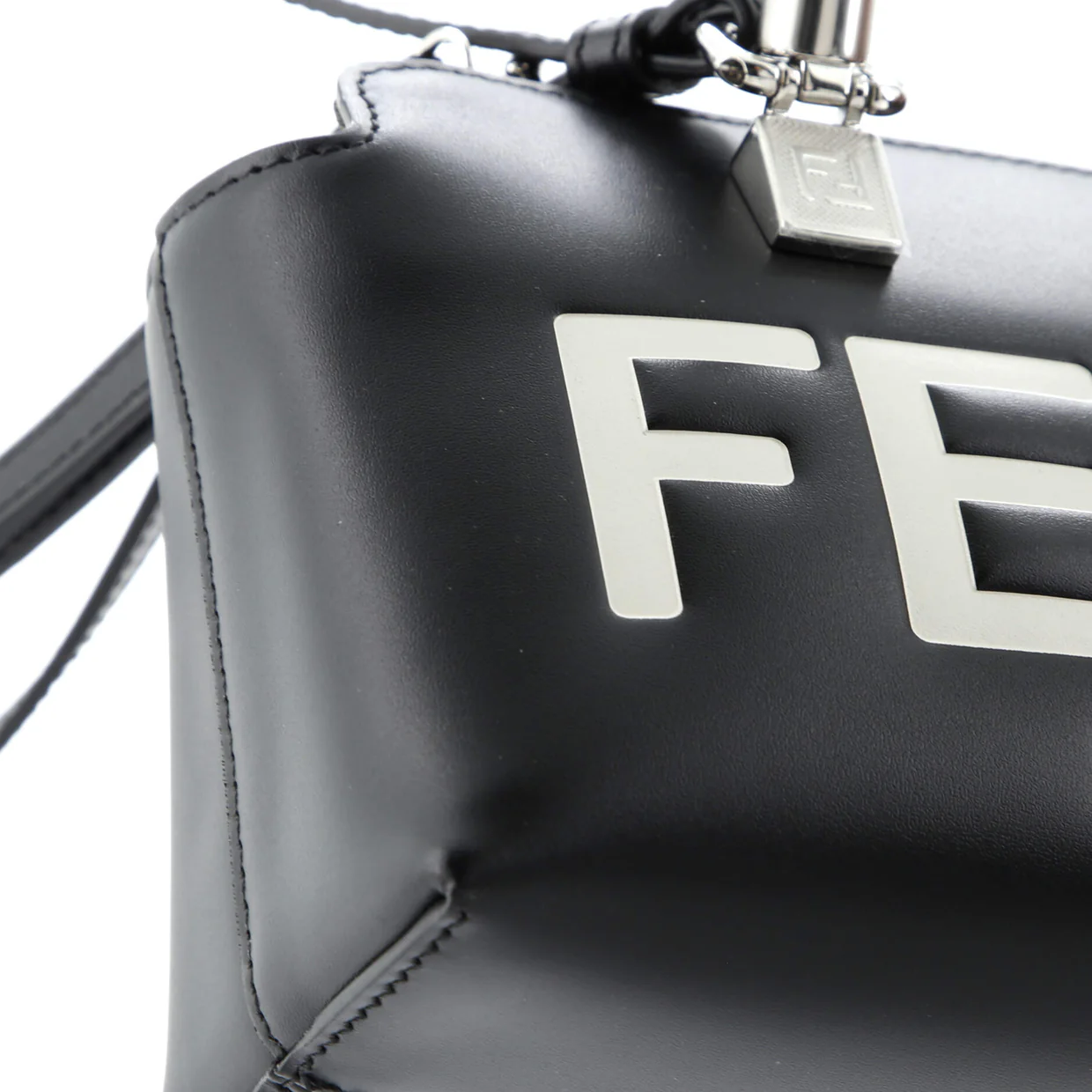 Logo By The Way Top Handle Bag Embossed Leather Mini - Deep Luxury