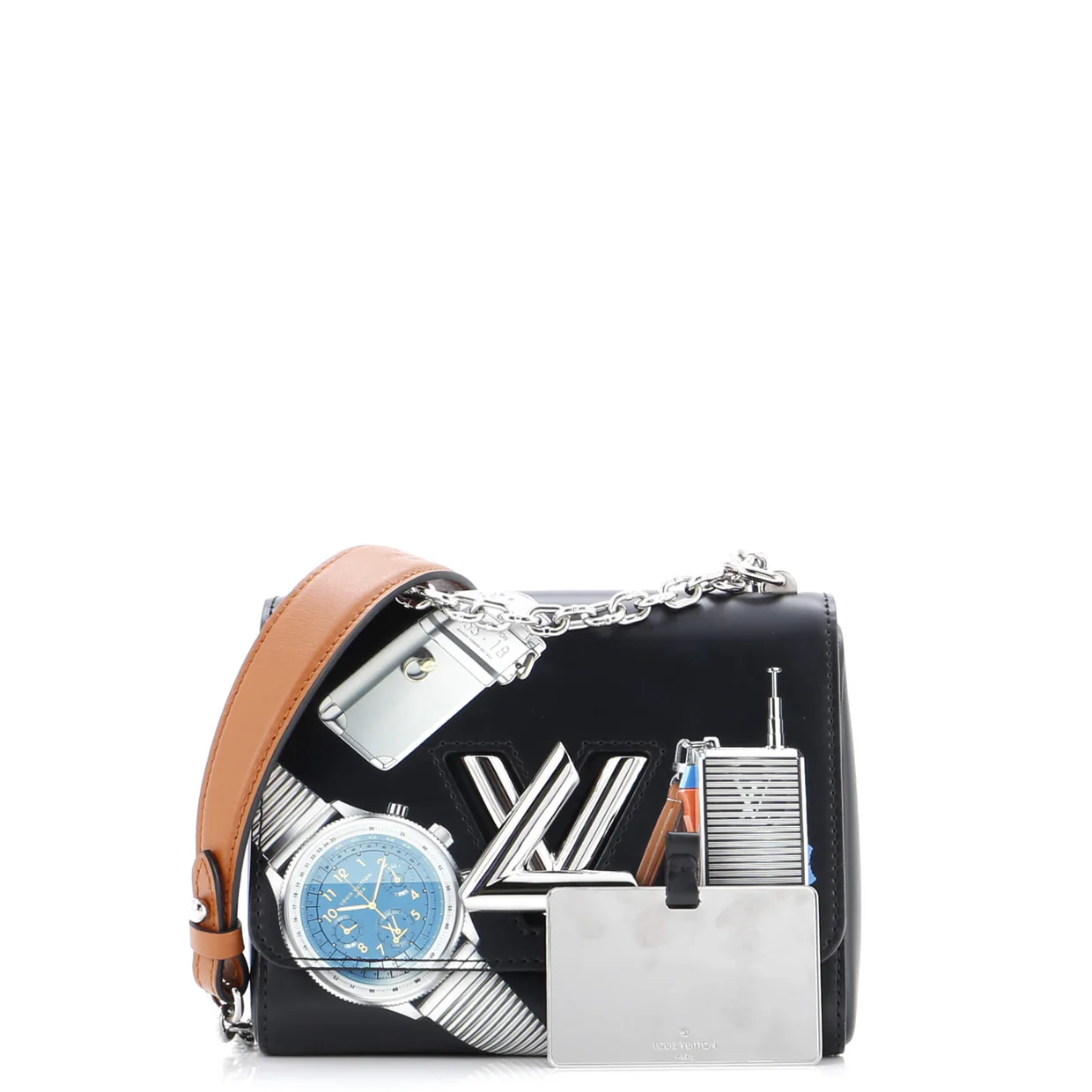 Twist Handbag Limited Edition Printed Leather PM - Deep Luxury