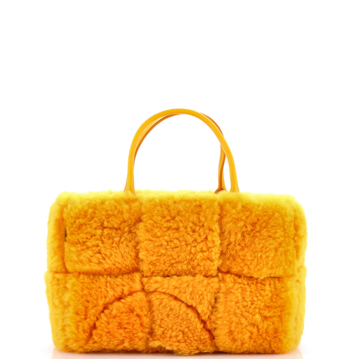 Arco Tote Intrecciato Shearling Small - Deep Luxury