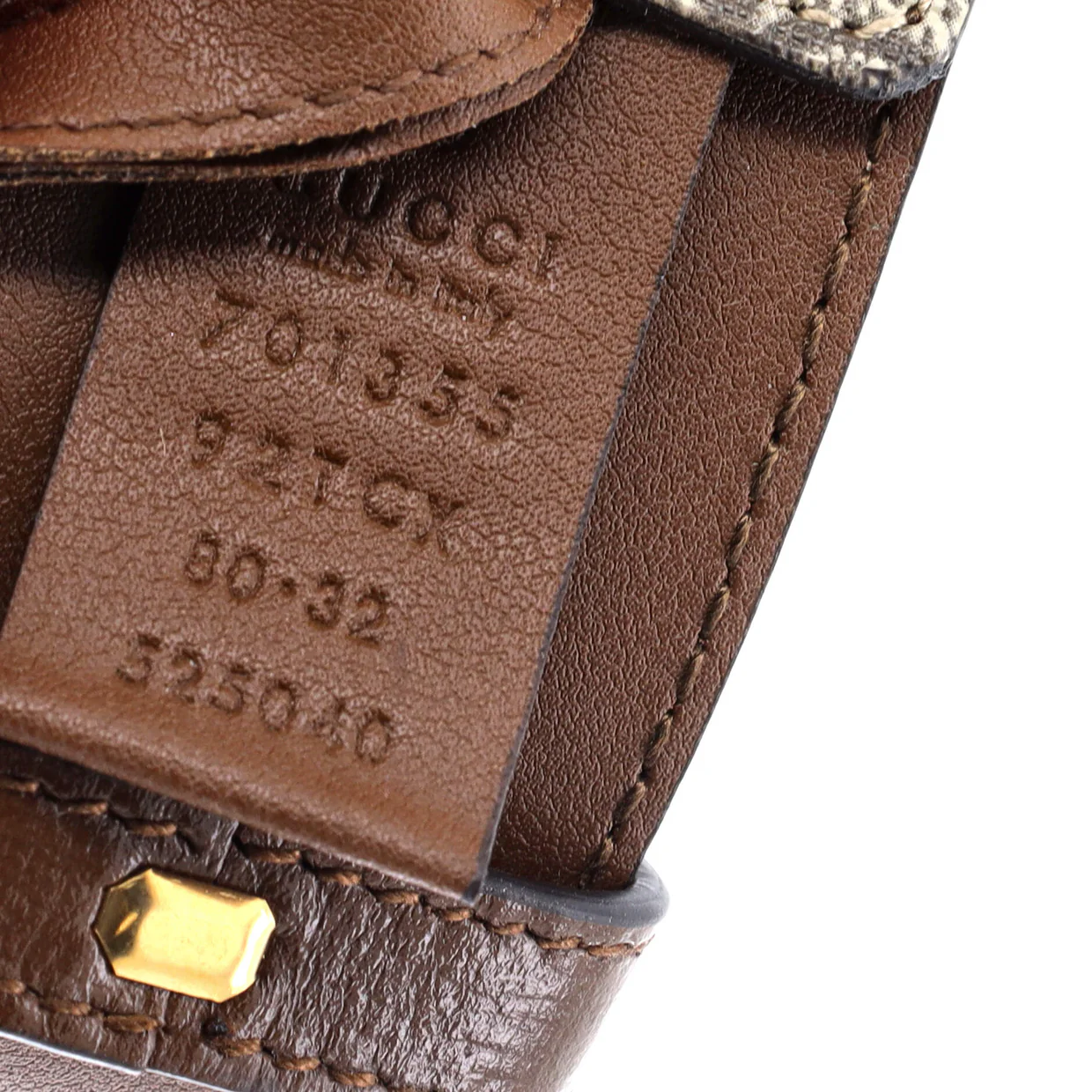GG Marmont Belt Eyelet Embellished GG Coated Canvas Wide 80 - Deep Luxury