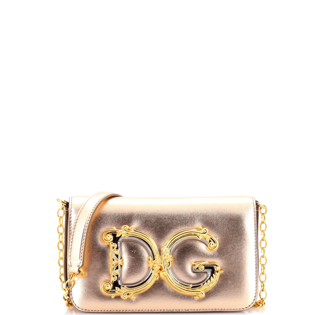 DG Girls Flap Bag Embellished Leather Mini - Deep Luxury