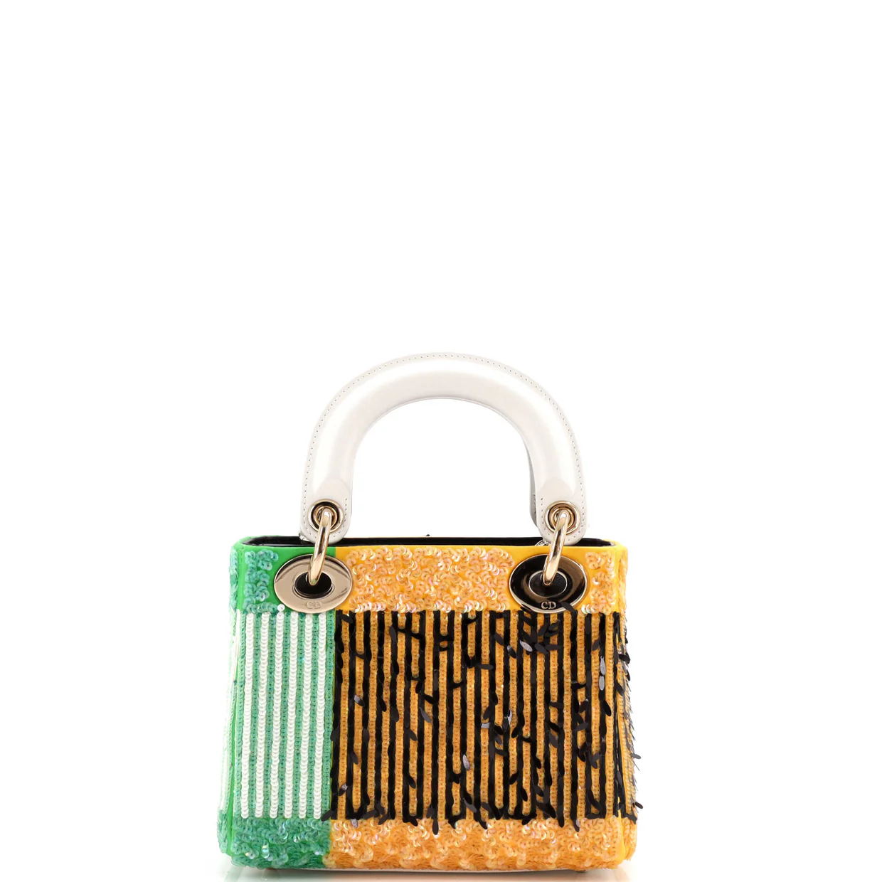 Lady Dior Chain Bag Flower Pop Embellished Sequin Mini - Deep Luxury
