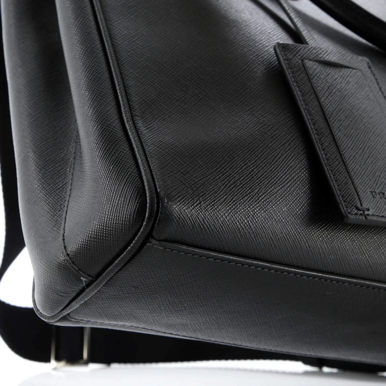 Cuir Double Tote Saffiano Leather Large - Deep Luxury
