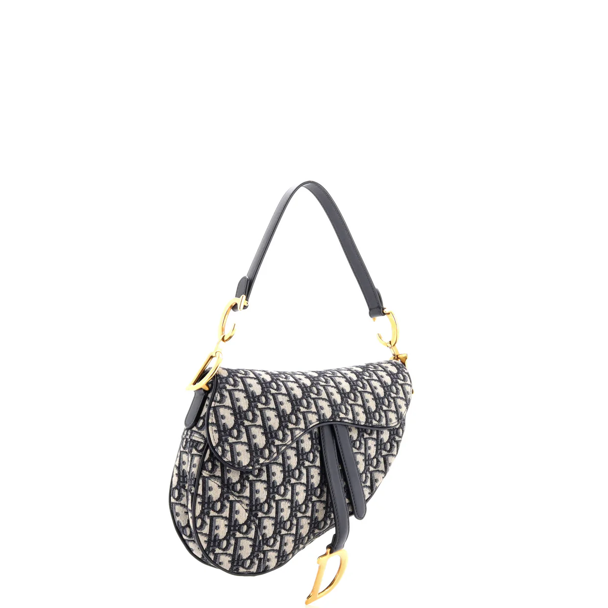 Saddle Handbag Oblique Canvas Medium - Deep Luxury