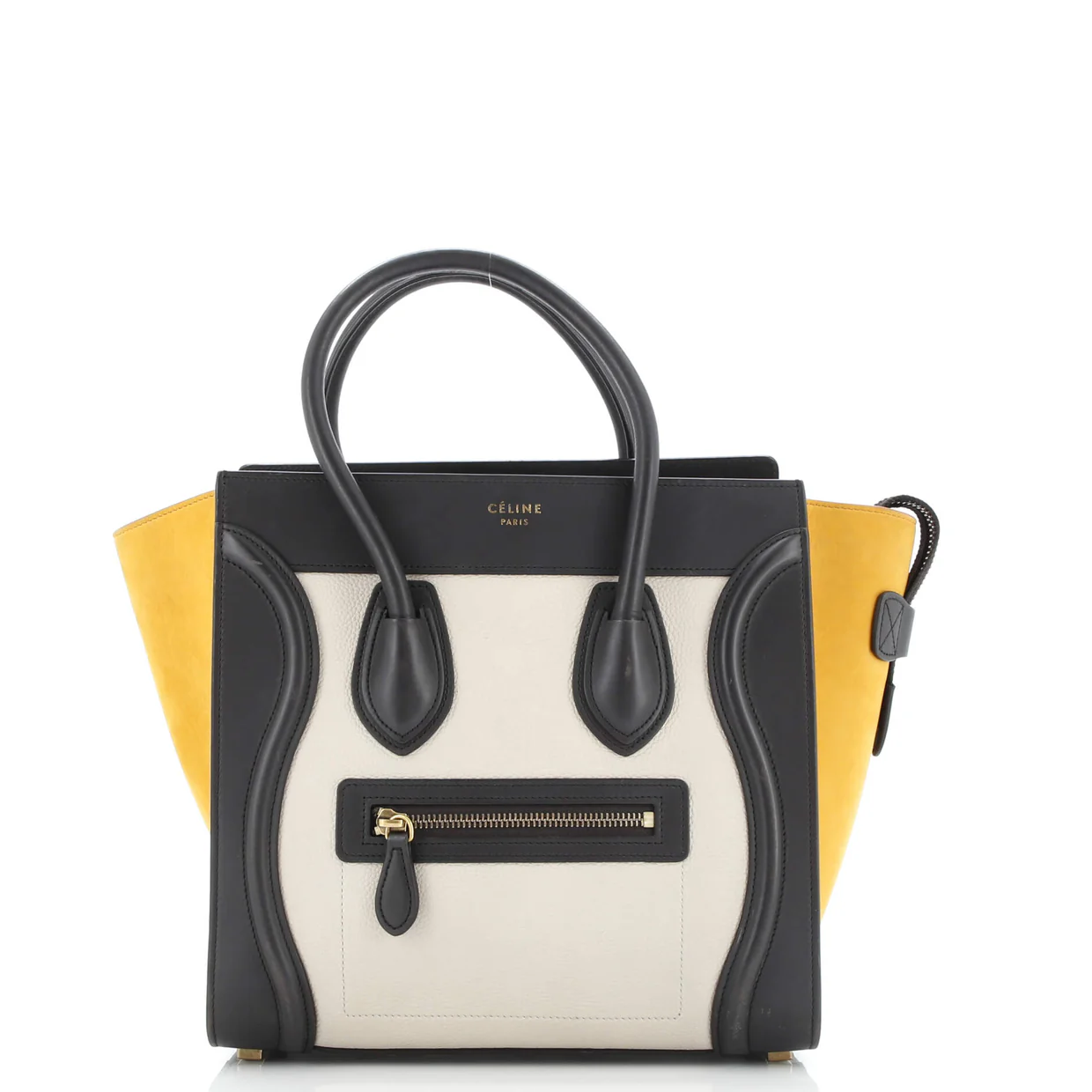 Tricolor Luggage Bag Leather Micro - Deep Luxury