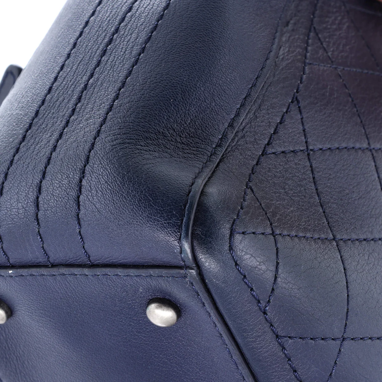 So Light Shopping Tote Stitched Bullskin Medium - Deep Luxury