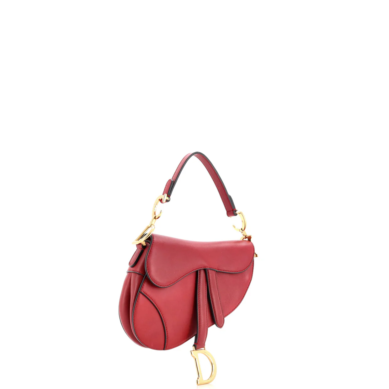 Saddle Handbag Leather Mini - Deep Luxury