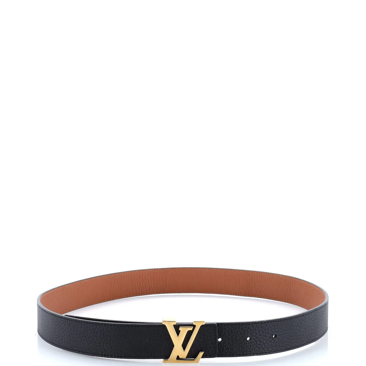LV Initiales Belt Leather Thin - Deep Luxury