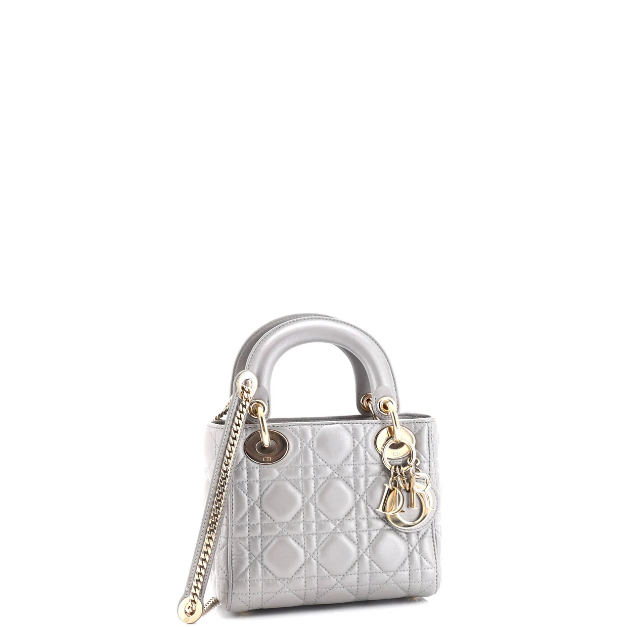 Lady Dior Chain Bag Cannage Quilt Lambskin Mini - Deep Luxury