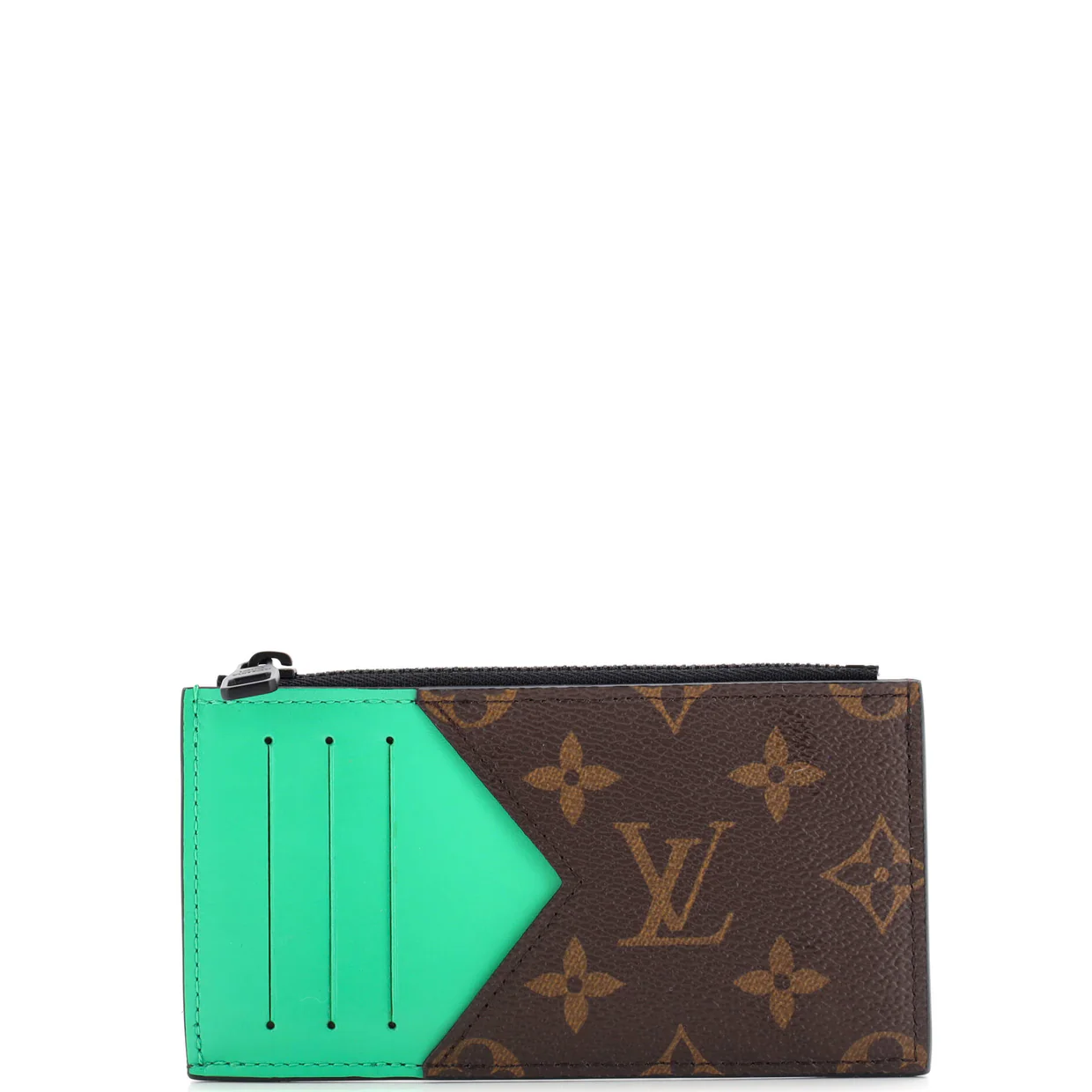 Coin Card Holder Macassar Monogram Canvas - Deep Luxury