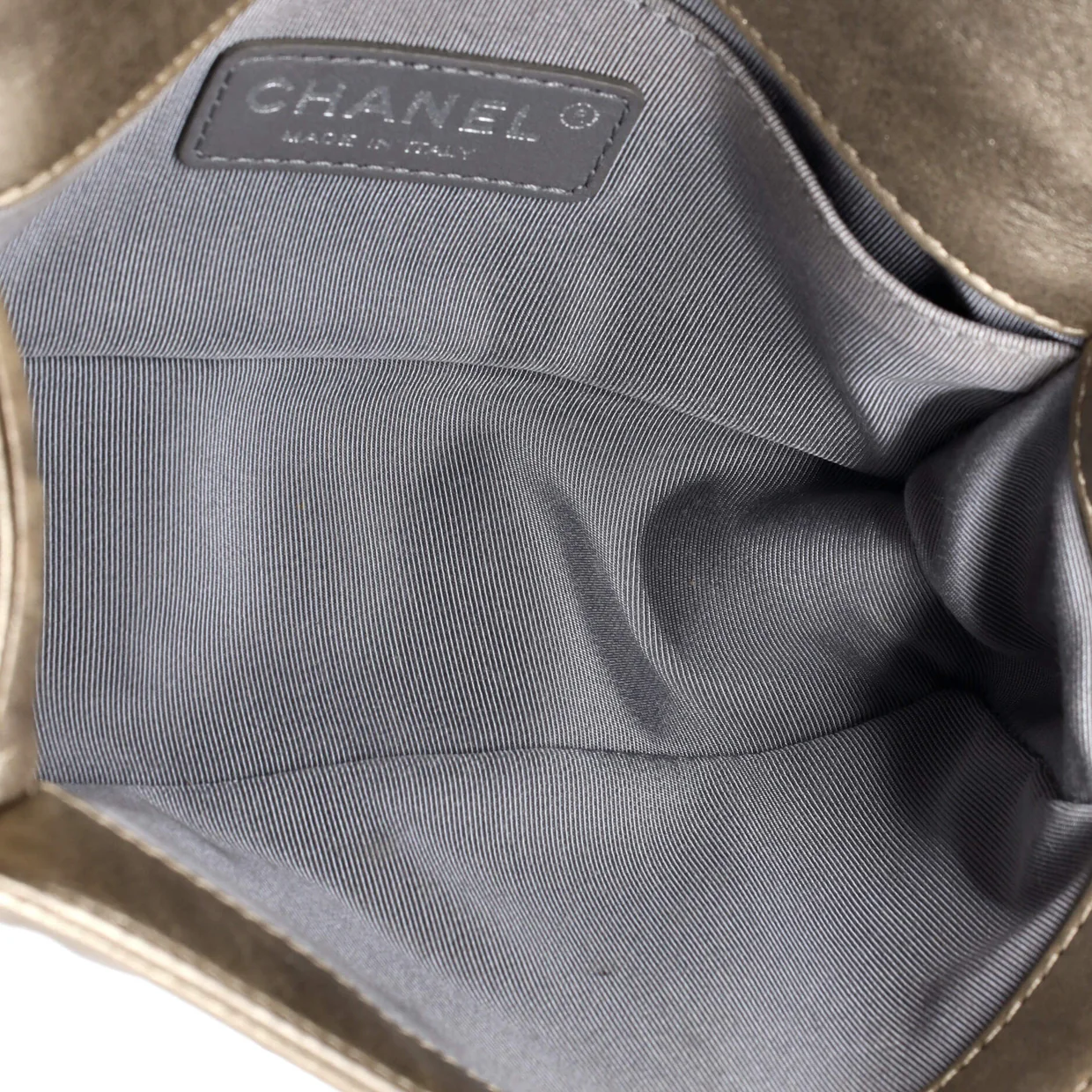 Boy Flap Bag Quilted Metallic Calfskin Small - Deep Luxury