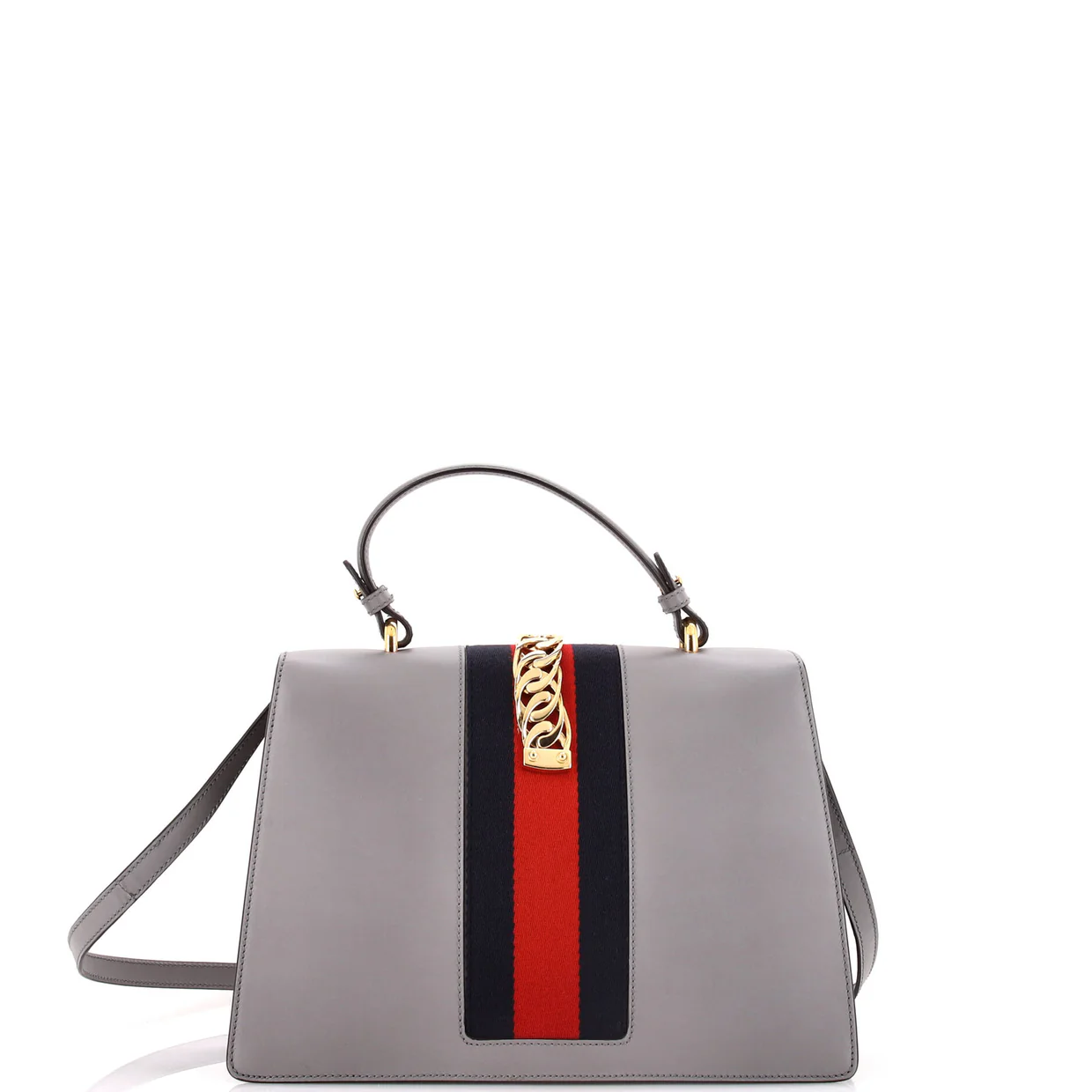 Sylvie Top Handle Bag Embroidered Leather Medium - Deep Luxury