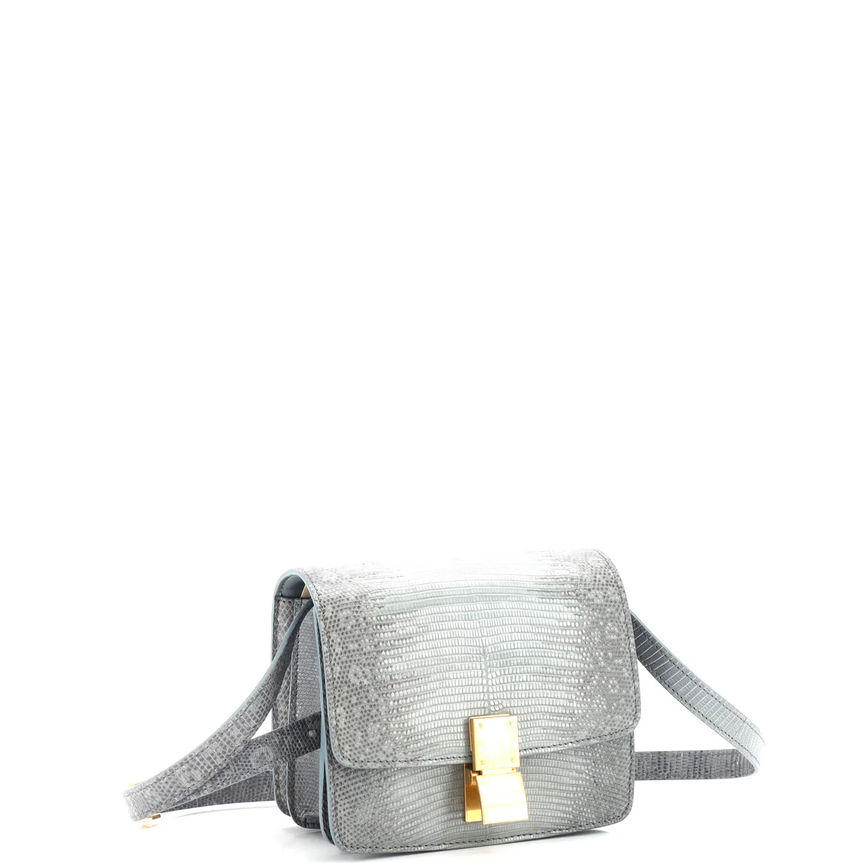 Classic Box Bag Lizard Small - Deep Luxury