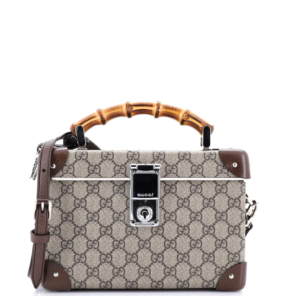 Bamboo Globe-Trotter Vanity Case GG Coated Canvas - Deep Luxury