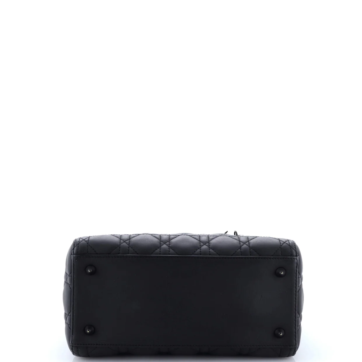 Ultra Matte Lady Dior Bag Cannage Quilt Calfskin Medium - Deep Luxury