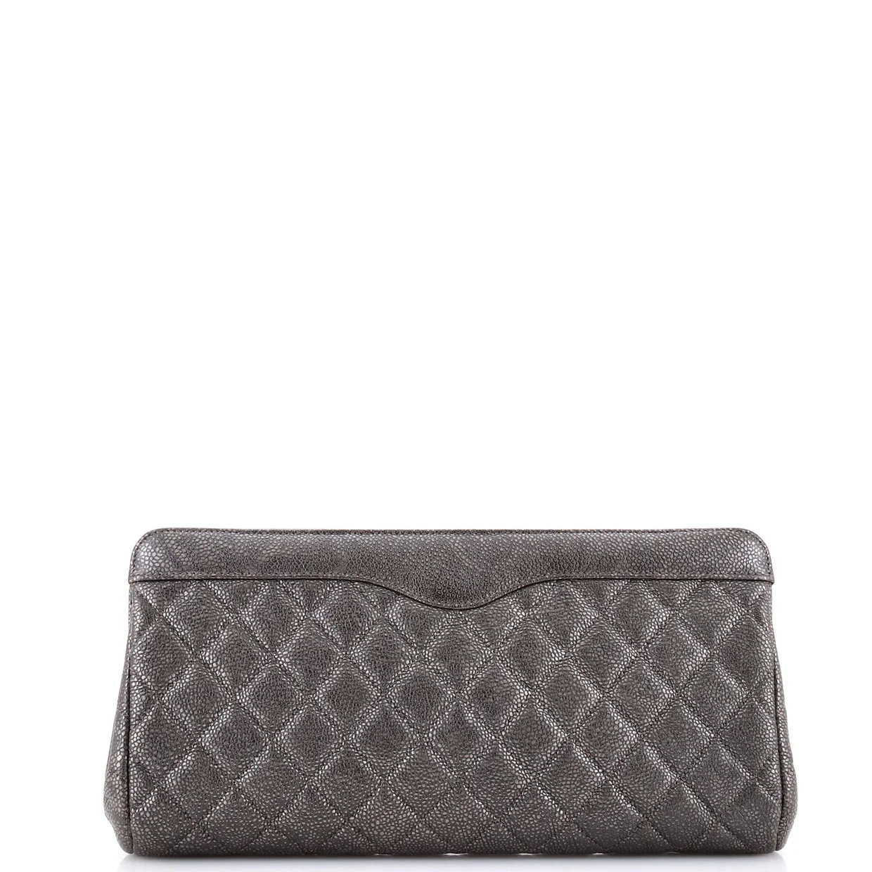 CC Frame Clutch Quilted Caviar Large - Deep Luxury