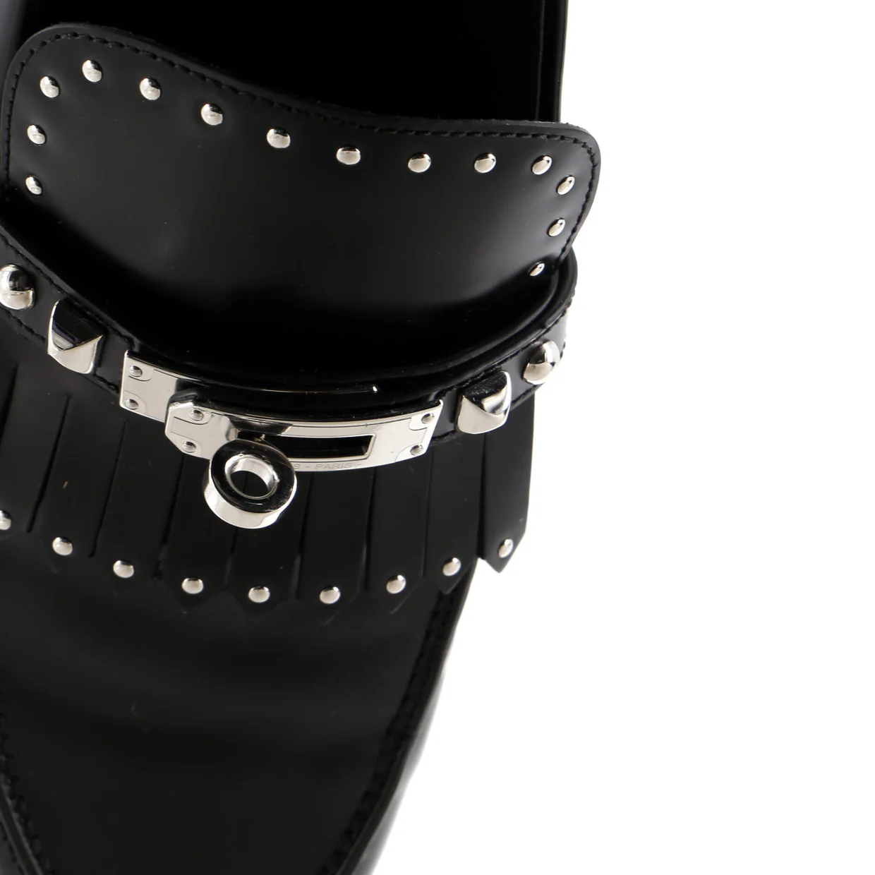 Women's Destin Fringe Loafers Studded Leather - Deep Luxury