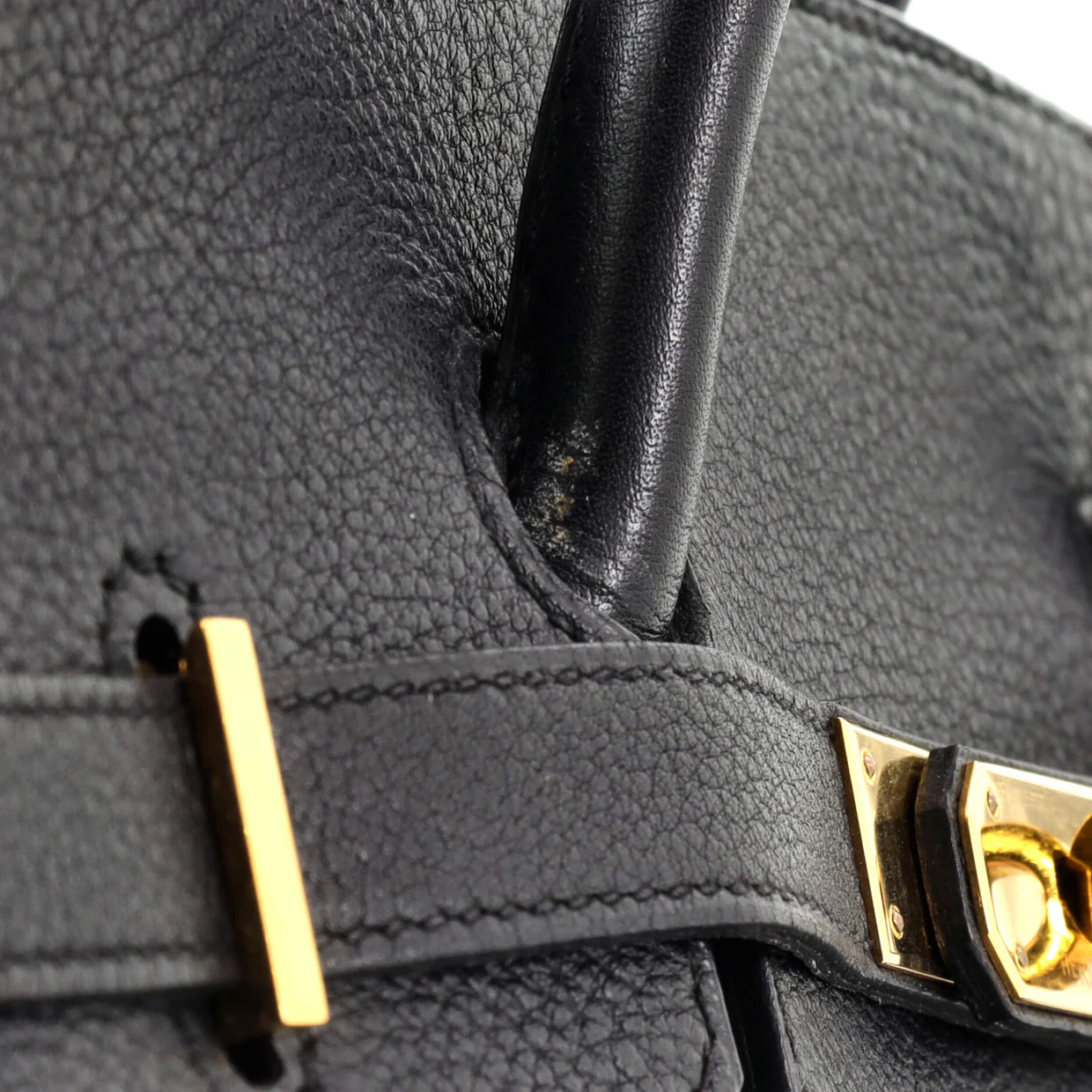 Birkin Handbag Noir Togo with Gold Hardware 35 - Deep Luxury