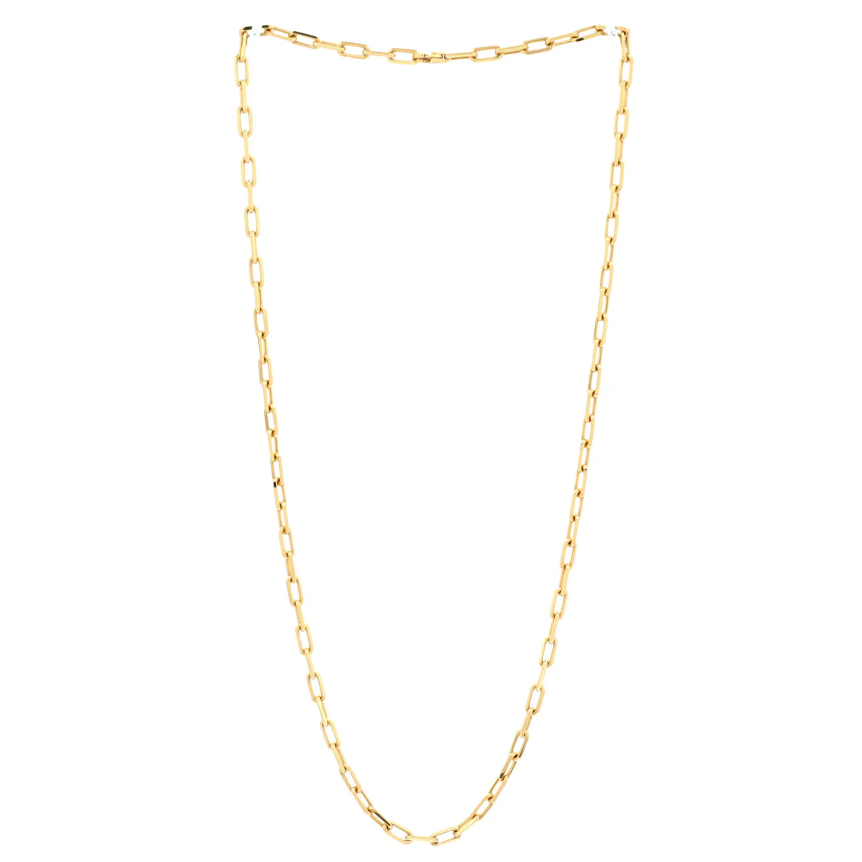 Santos de Cartier Chain Necklace 18K Yellow Gold Medium - Deep Luxury
