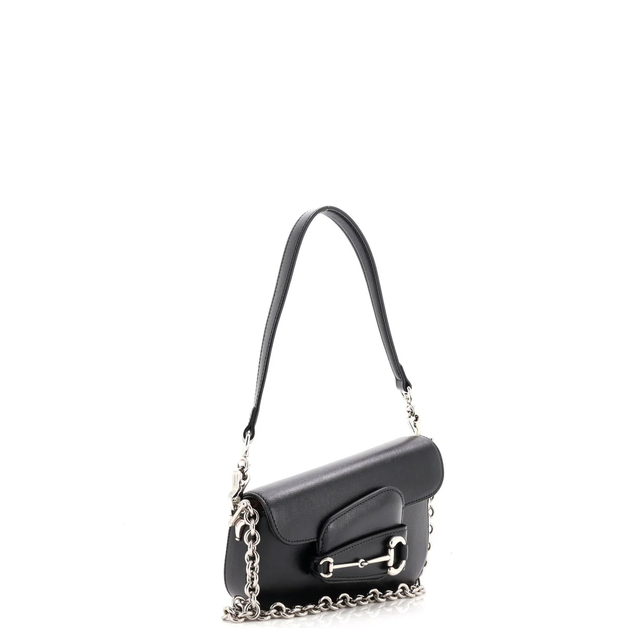 Horsebit 1955 Asymmetric Shoulder Bag Leather Mini - Deep Luxury