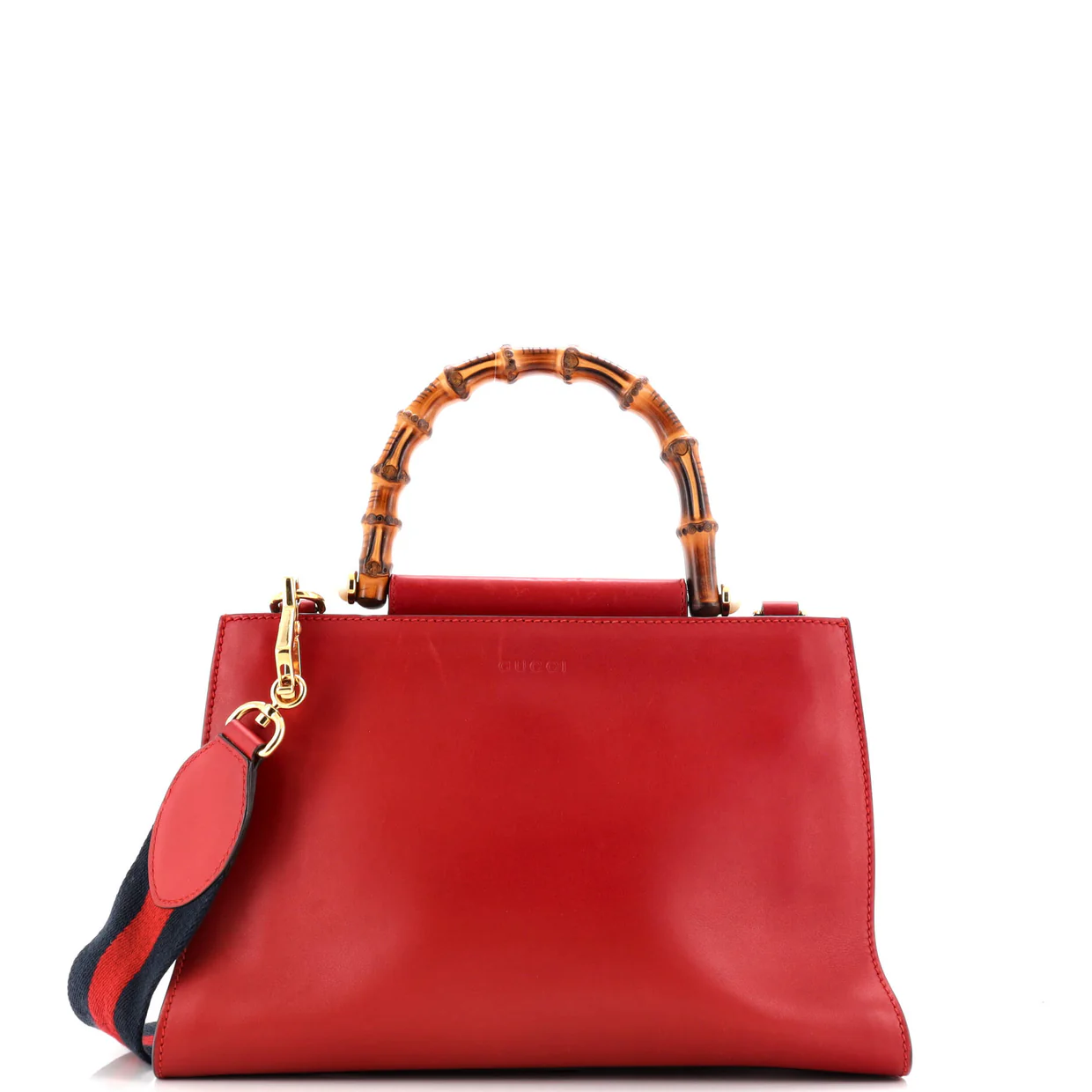 Nymphaea Top Handle Bag Leather Small - Deep Luxury