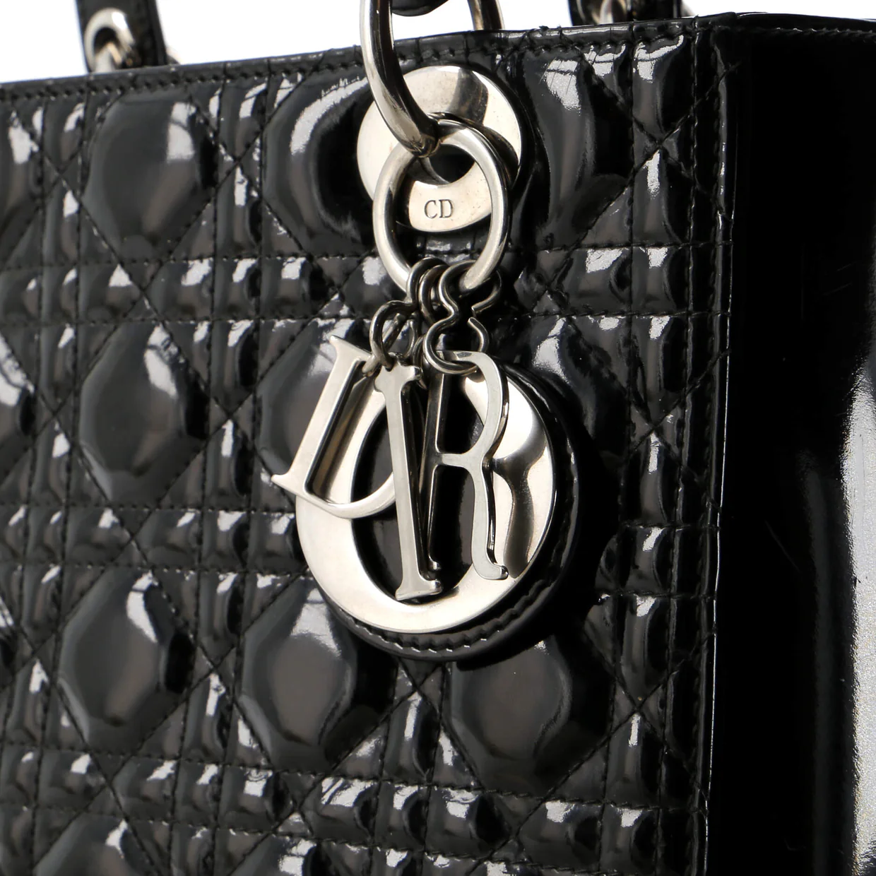 Lady Dior Bag Cannage Quilt Patent Medium - Deep Luxury