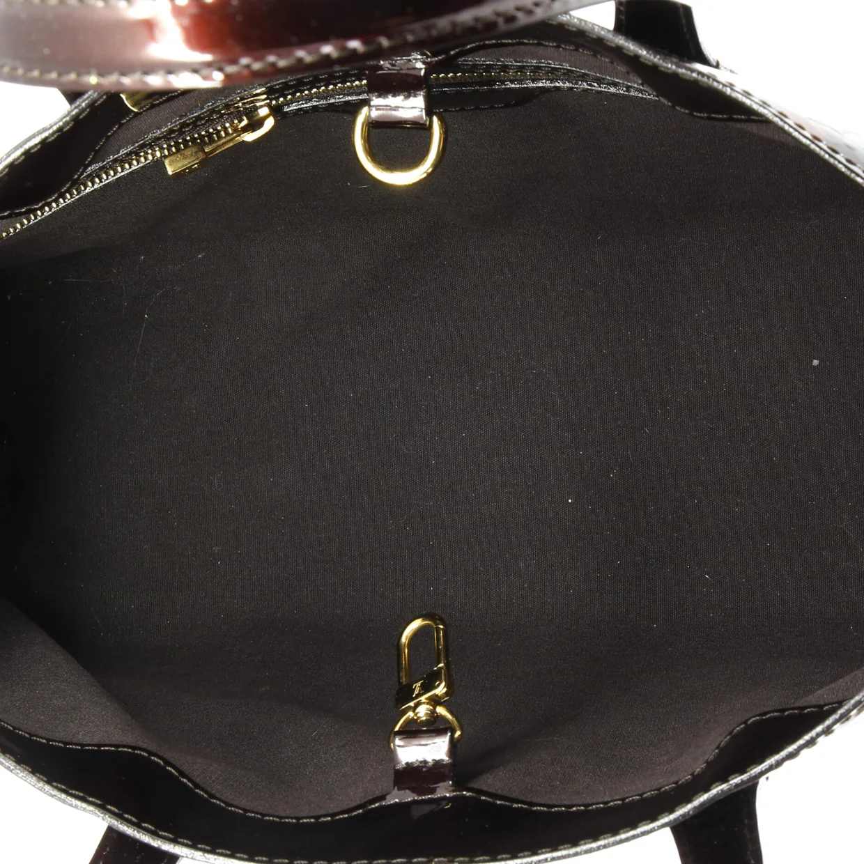 Wilshire Handbag Limited Edition Monogram Vernis Rayures PM - Deep Luxury