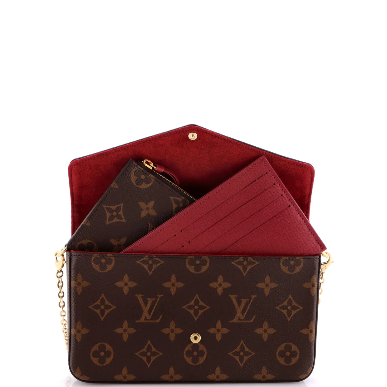 Felicie Pochette Monogram Canvas - Deep Luxury