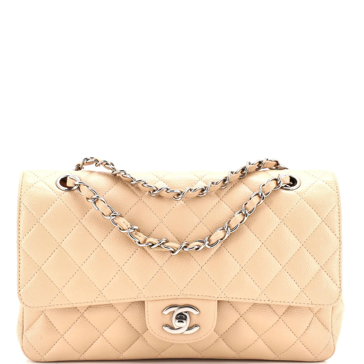 Classic Double Flap Bag Quilted Caviar Medium - Deep Luxury