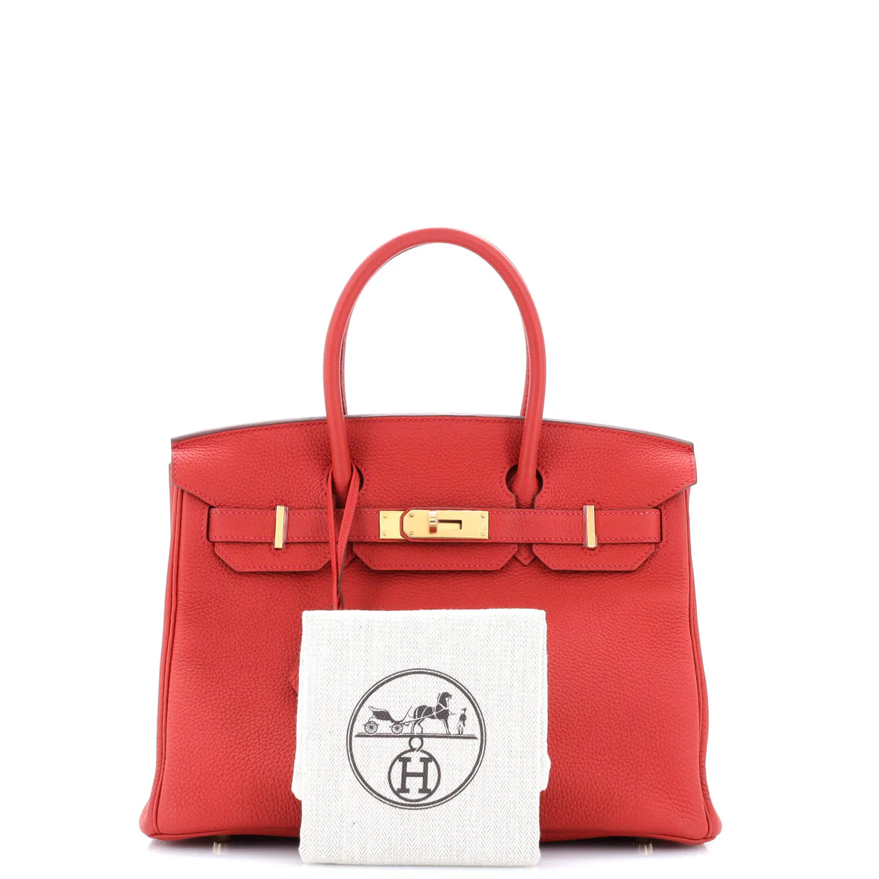Birkin Handbag Rouge Casaque Togo with Gold Hardware 30 - Deep Luxury