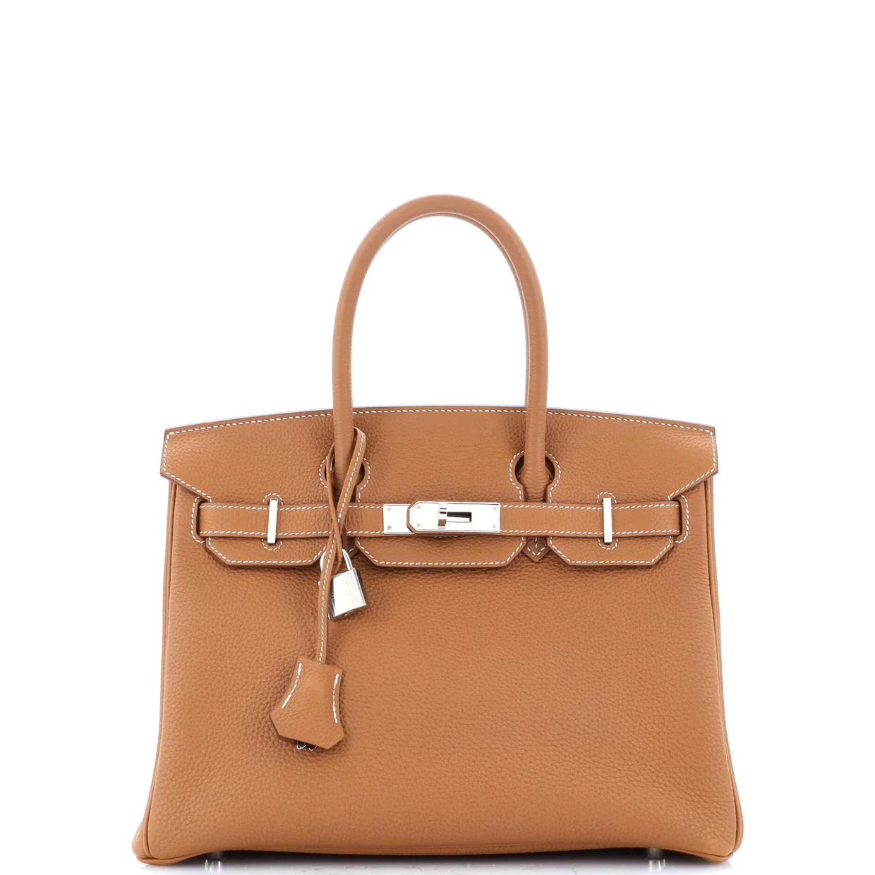 Birkin Handbag Gold Togo with Palladium Hardware 30 - Deep Luxury