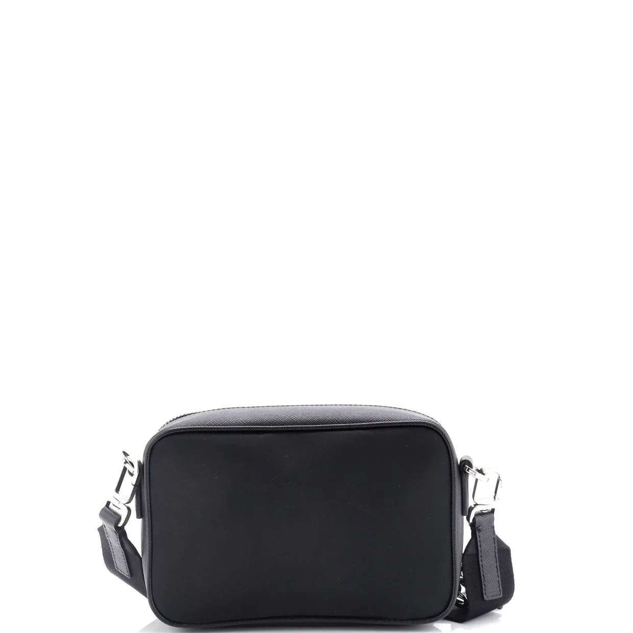 Brique Camera Crossbody Bag Re-Nylon with Saffiano Leather Small - Deep Luxury