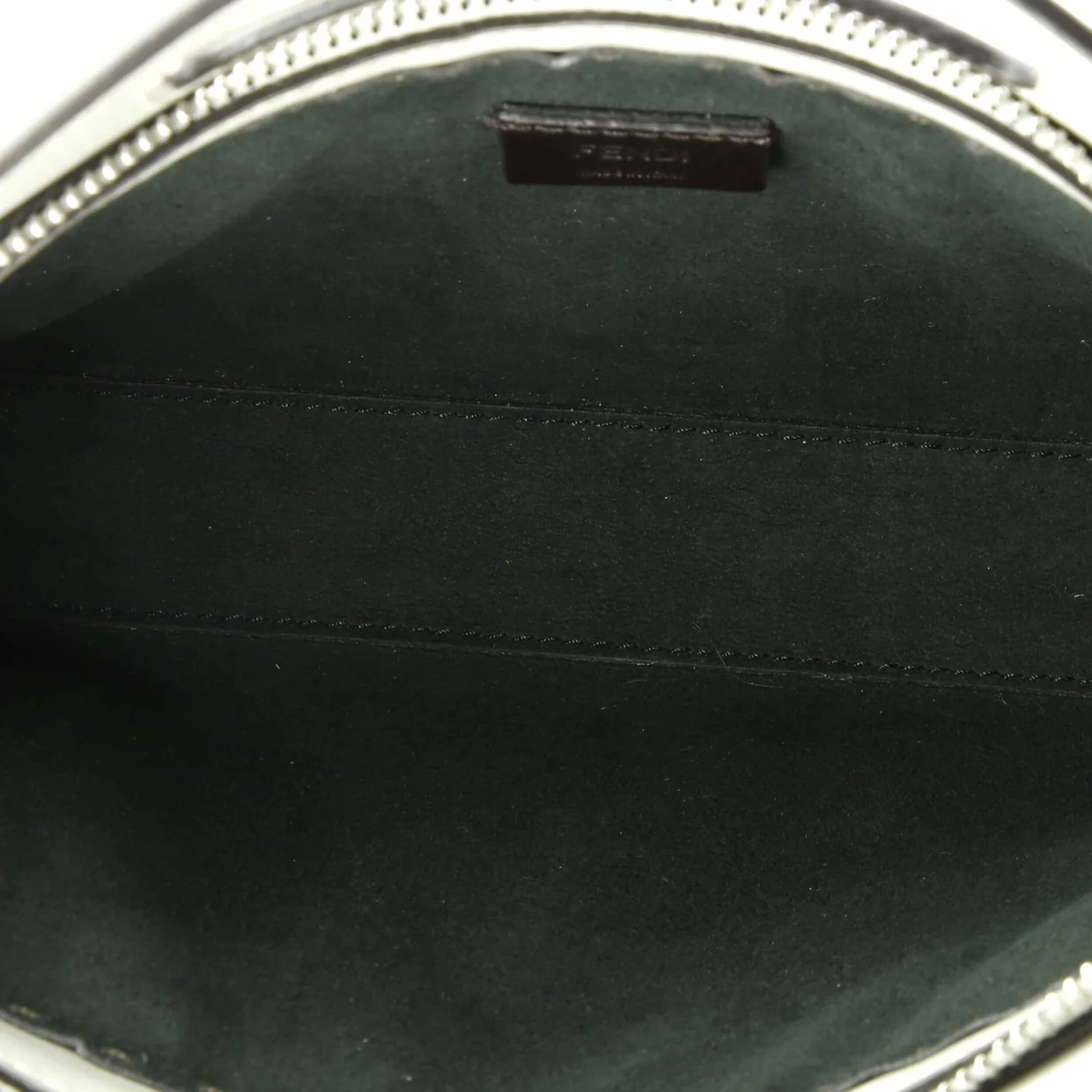 Logo Cut-Out Handle Shopper Tote Embossed Leather Mini - Deep Luxury