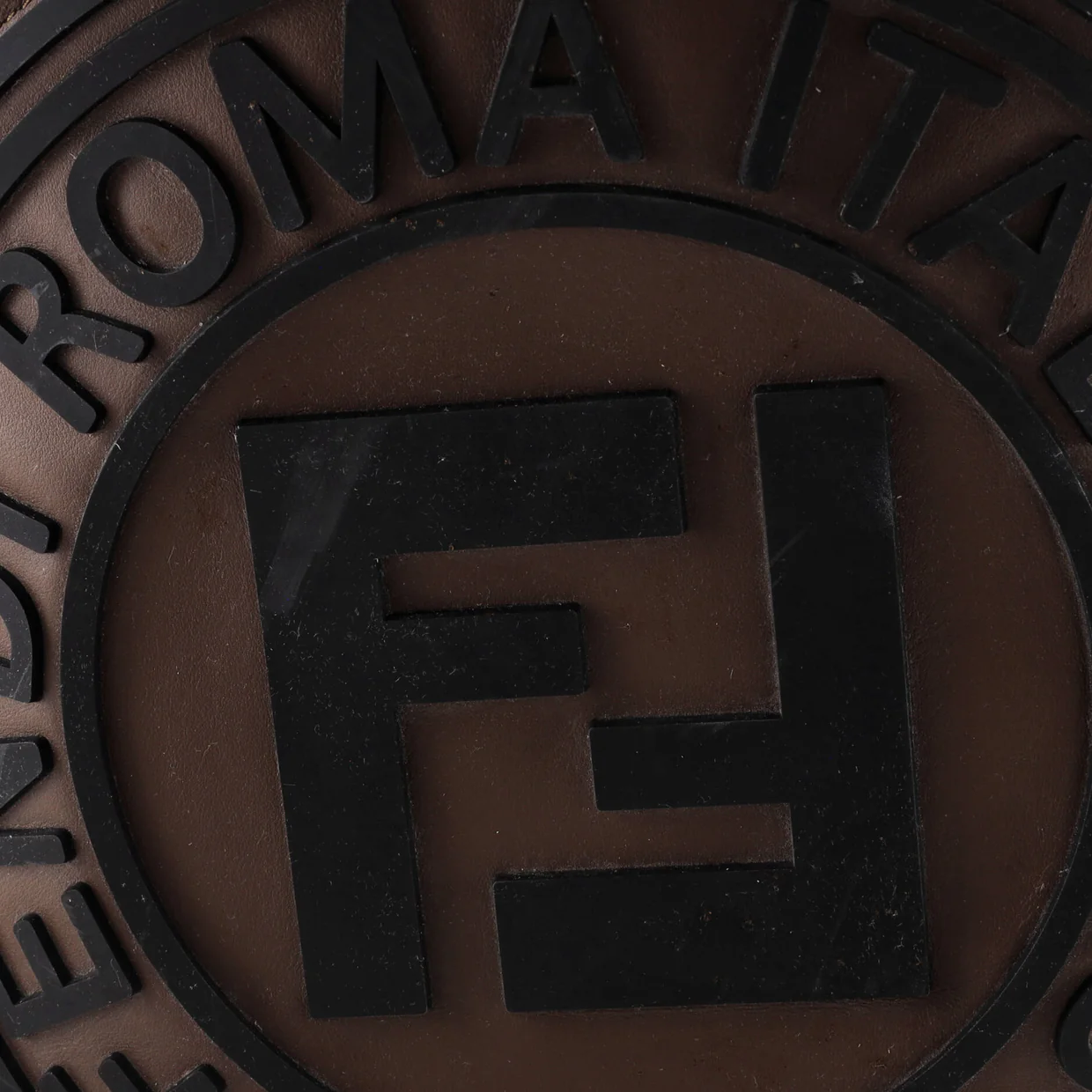 FF Logo Stamp Buckle Backpack Canvas Large - Deep Luxury