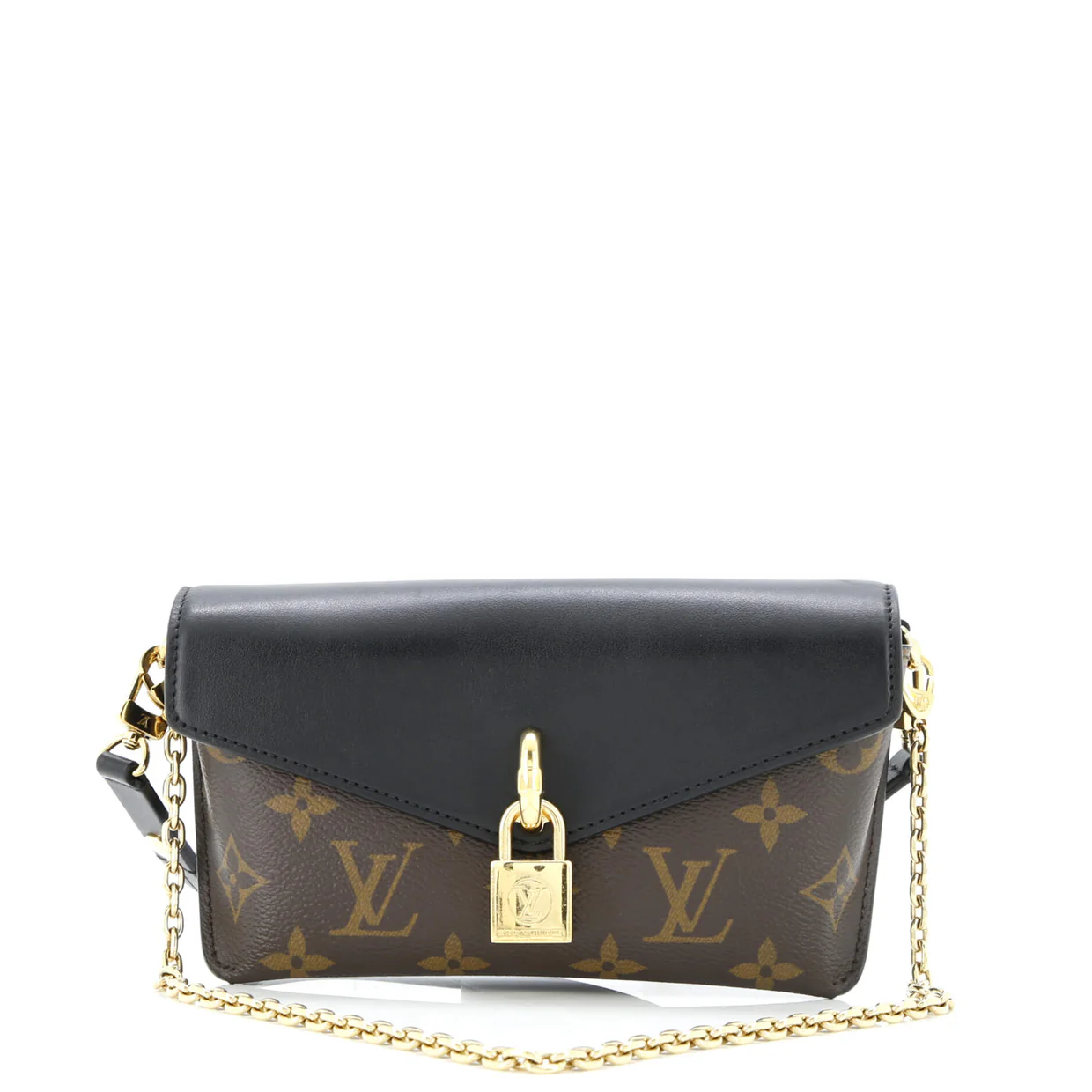 Padlock on Strap Handbag Monogram Canvas and Leather - Deep Luxury