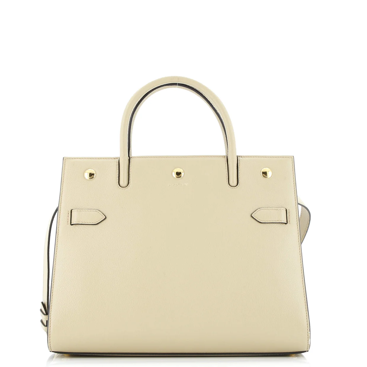 Title Two Handle Tote Leather Small - Deep Luxury